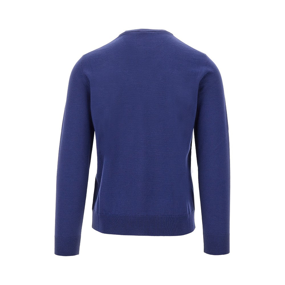 Merino wool V-neck sweater