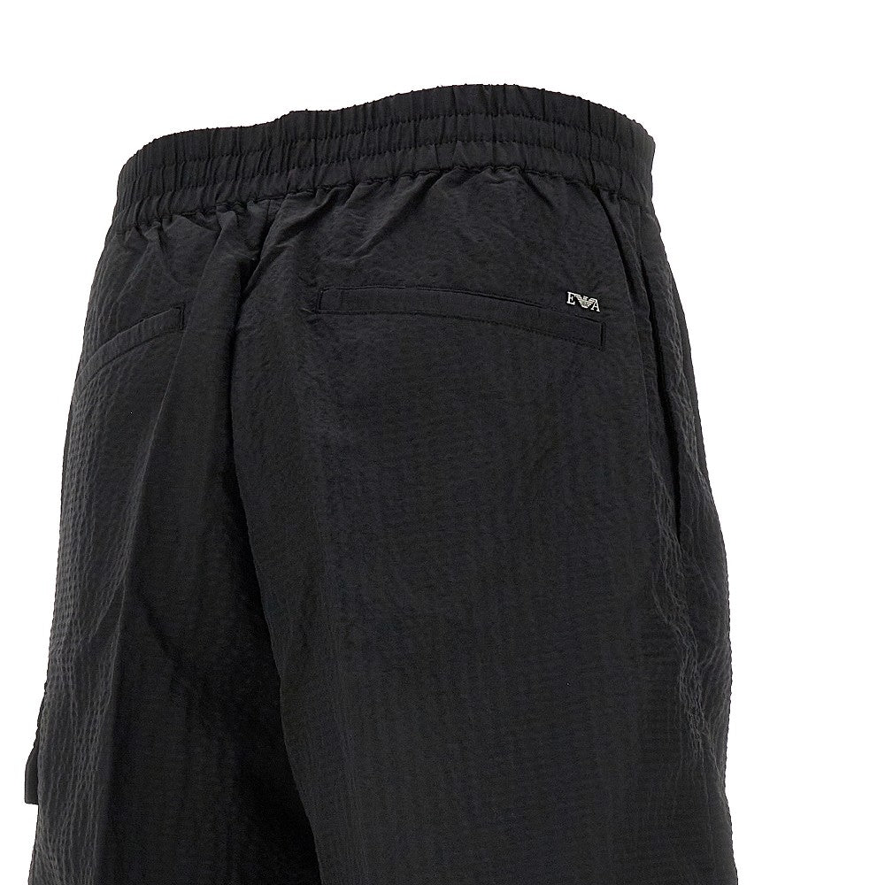 Nylon seersucker shorts