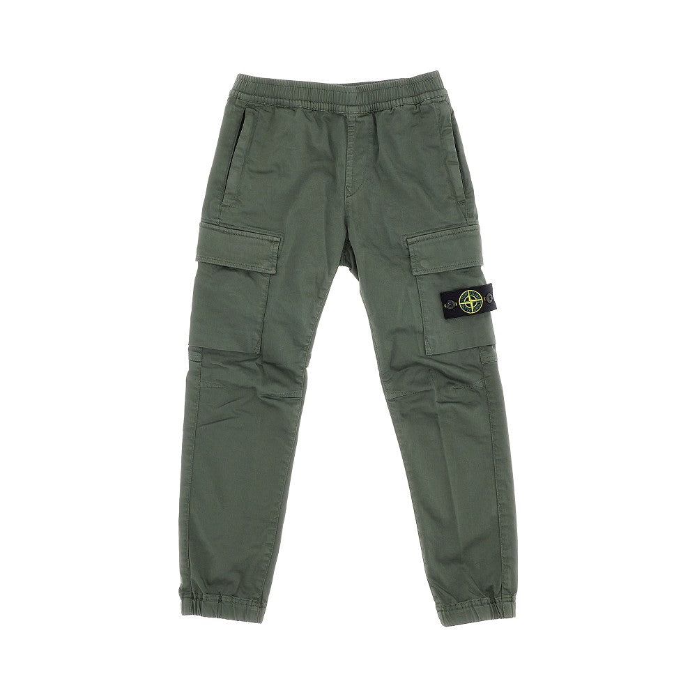 Stretch cotton cargo pants