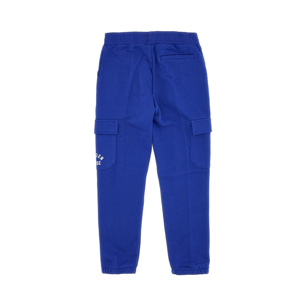 Logo print cargo jogging pants