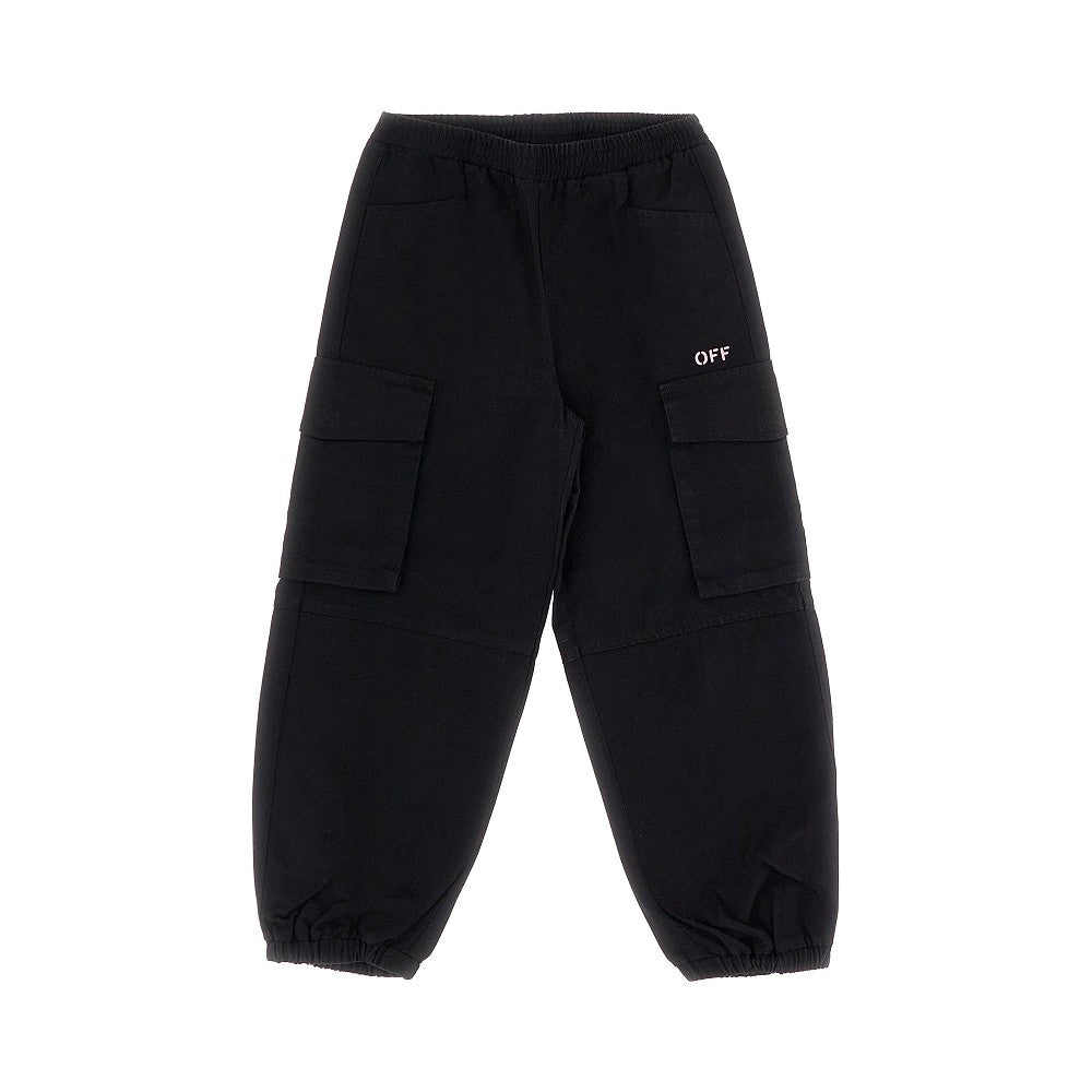 Diag print cargo pants