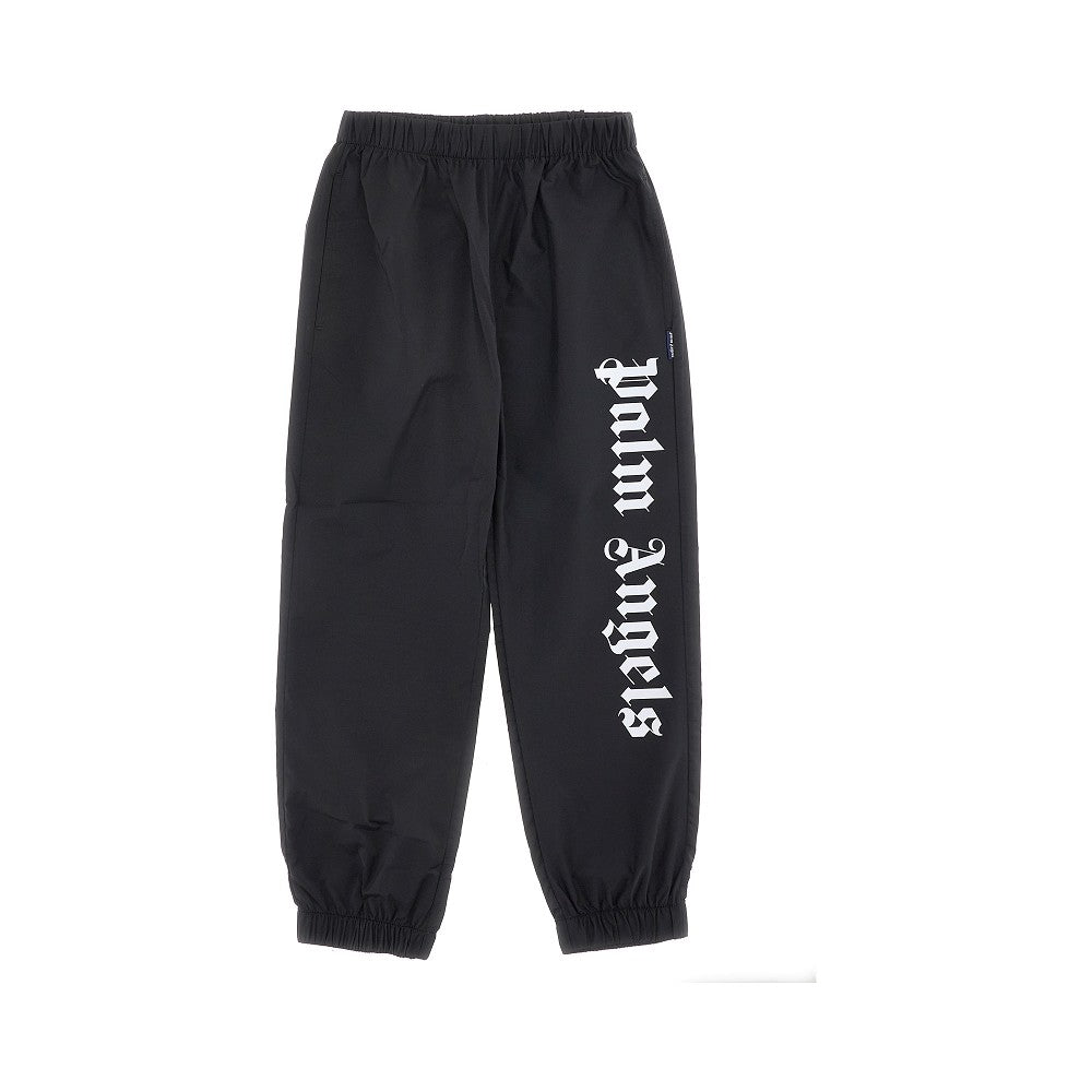 Nylon sweatpants with logo