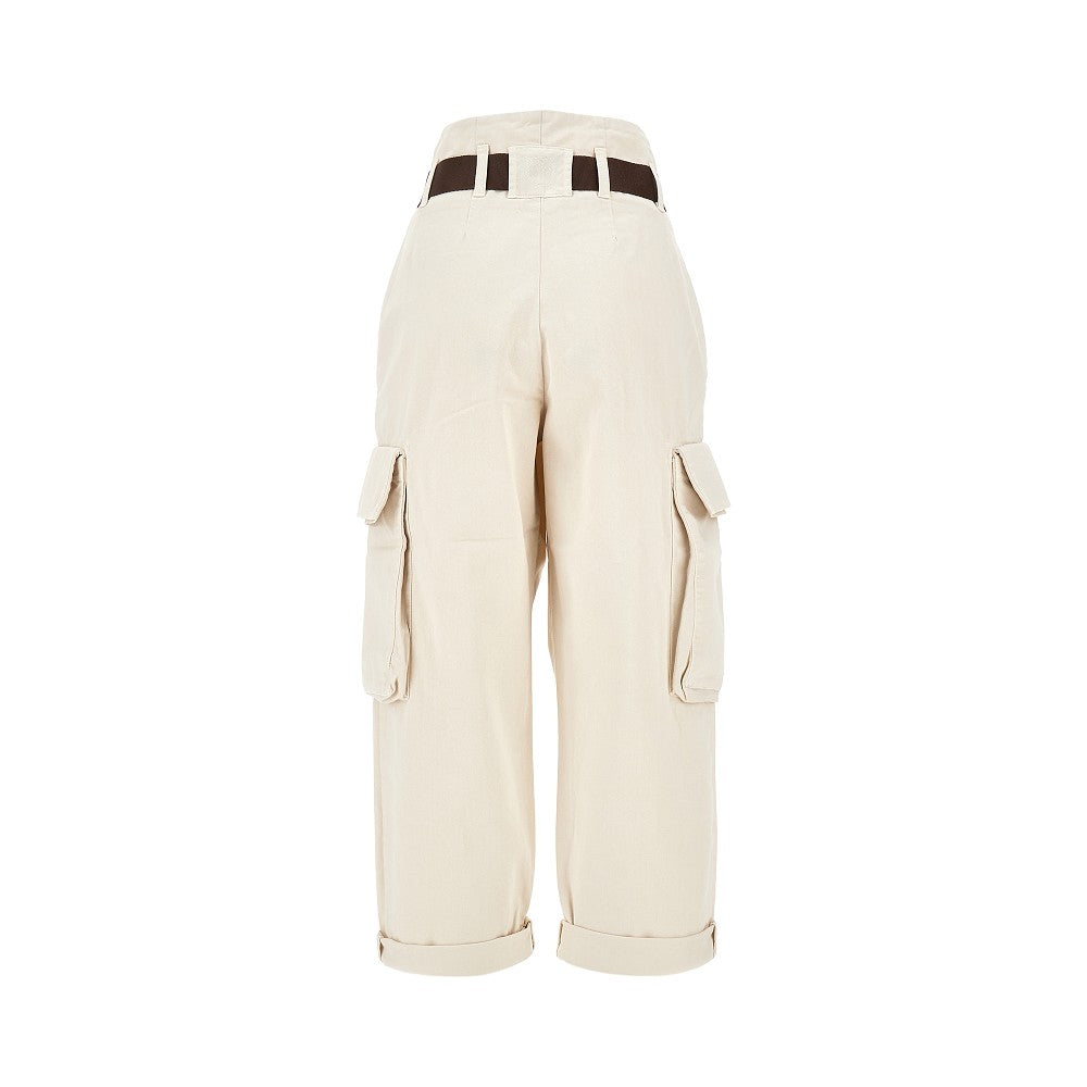 Cotton gabardine cargo pants