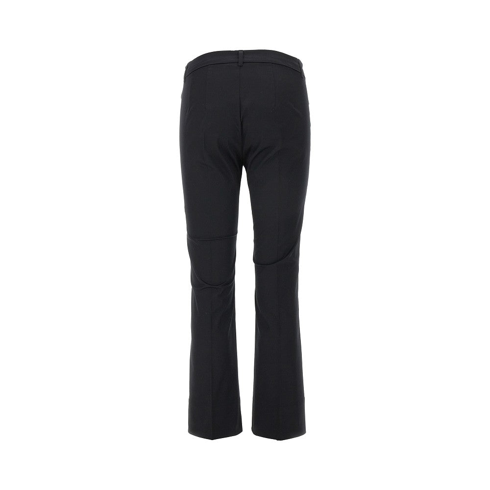 Pantalone svasato in cotone stretch