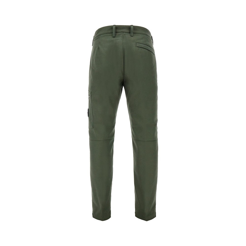 Gabardine regular tapered pants