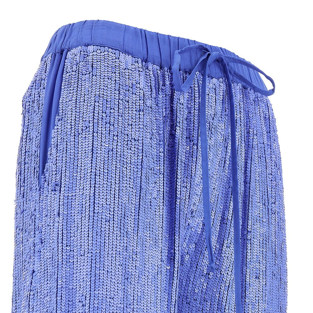 Pantalone ampio in paillettes