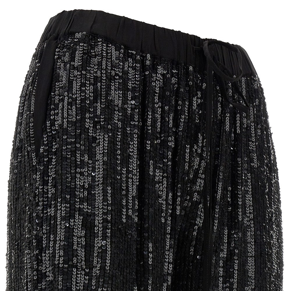 Pantalone ampio in paillettes