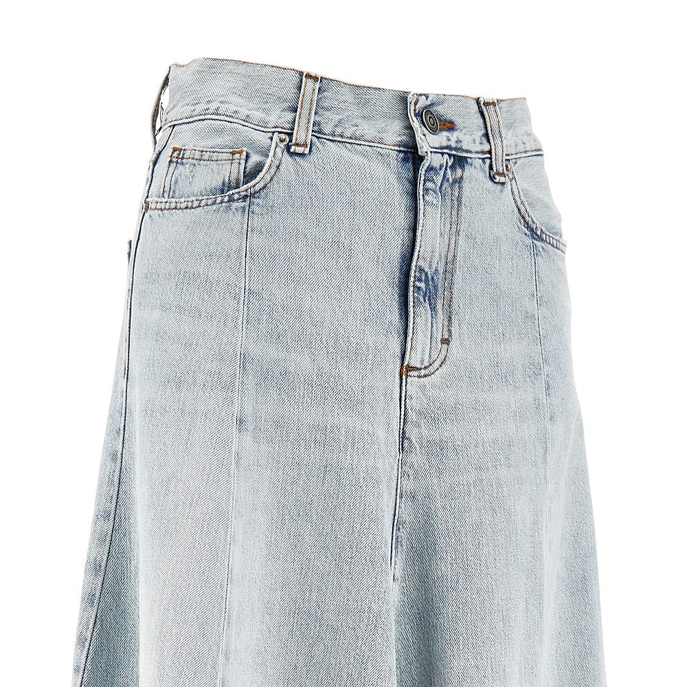 &#39;Serenity&#39; denim maxi skirt