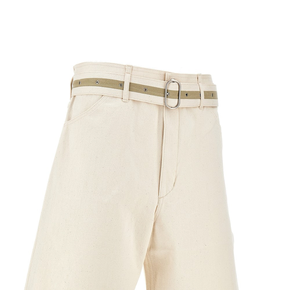 Selvedge Denim shorts with belt