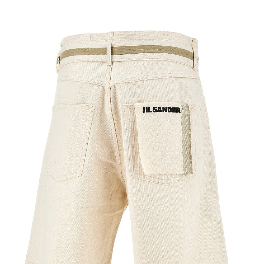 Selvedge Denim shorts with belt