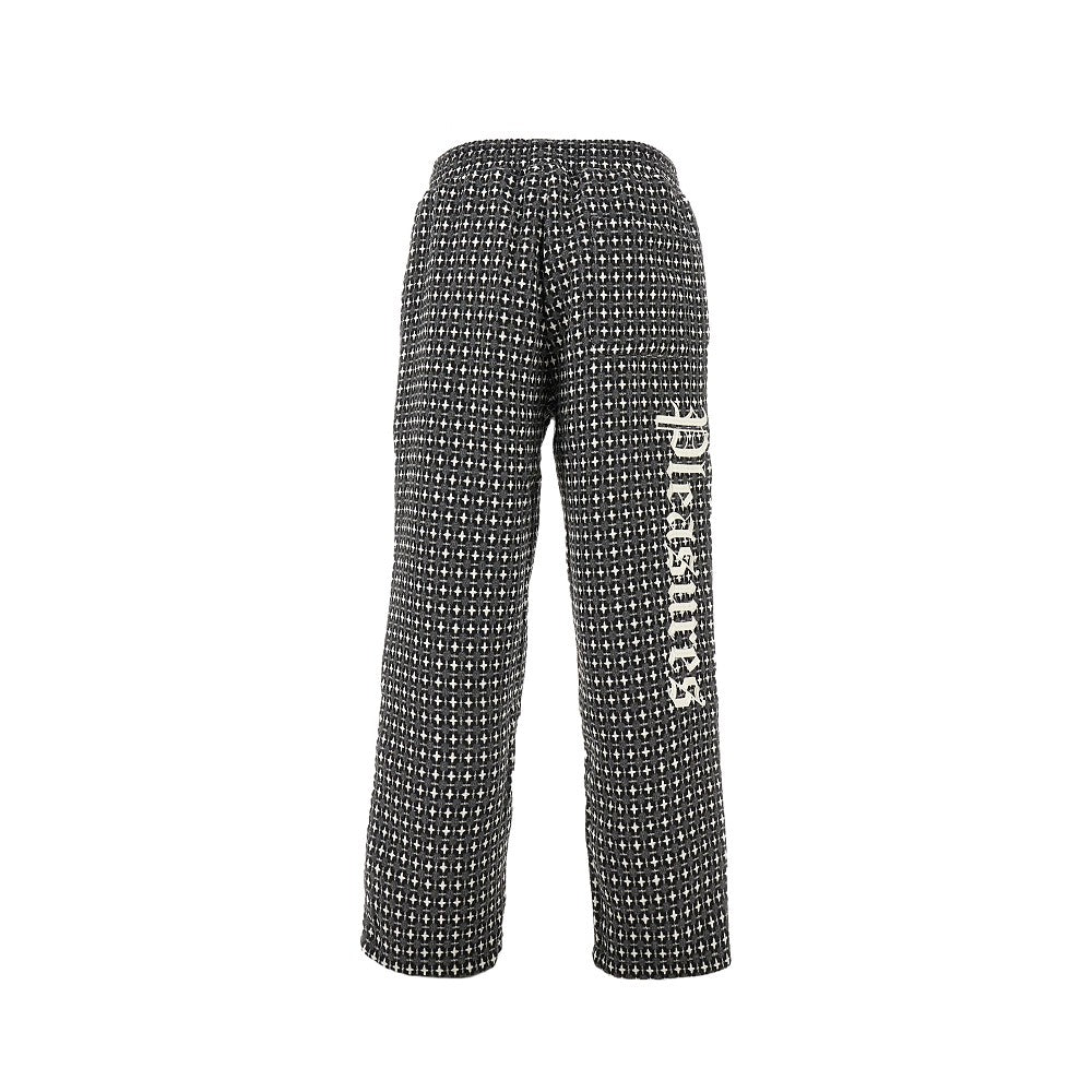 Jacquard wool-blend pants