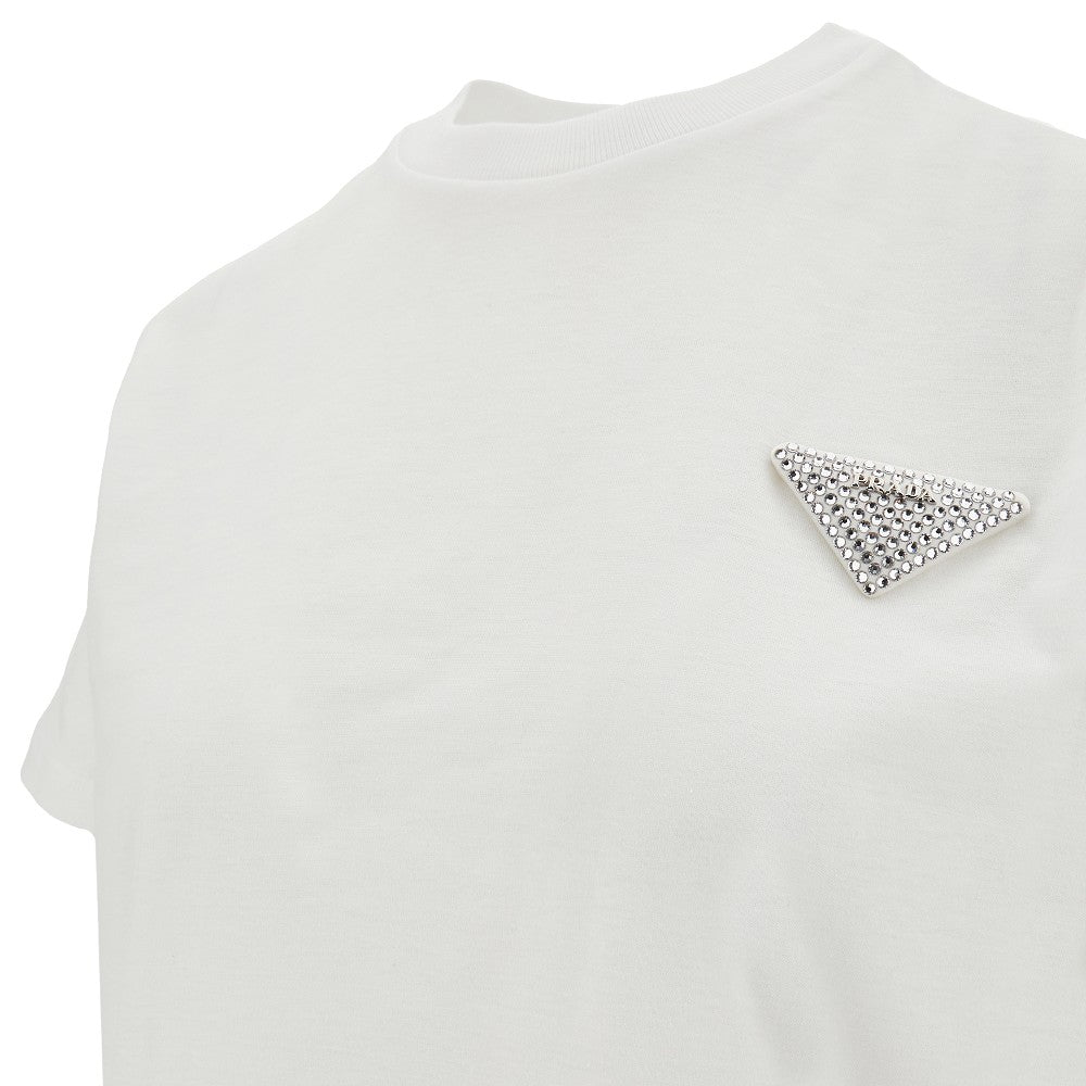 Rhinestones triangle T-shirt