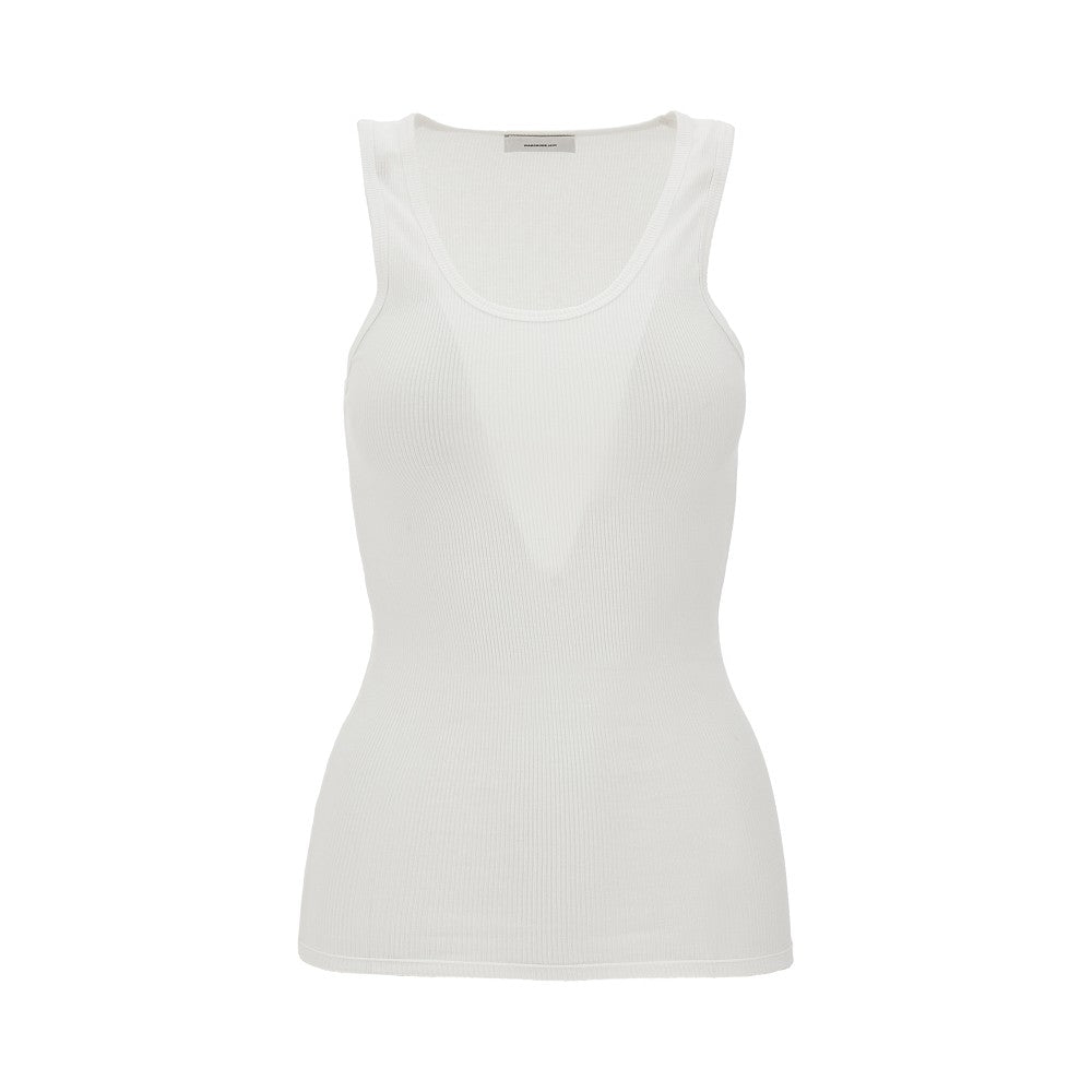 Cotton ribbed tank top