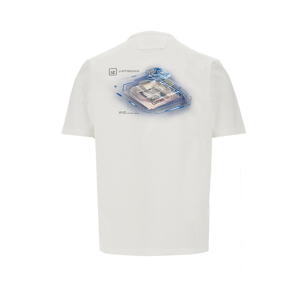 T-shirt con stampa logo grafica