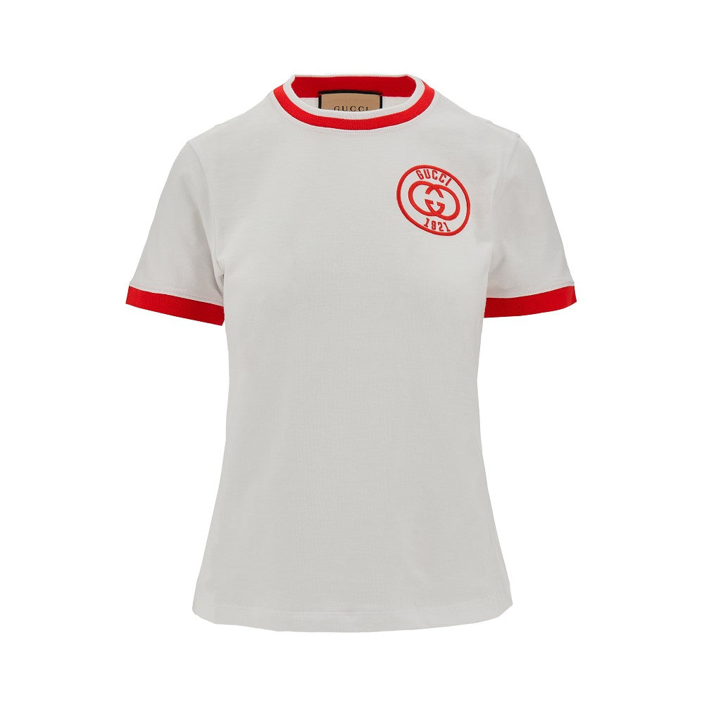 &#39;Incrocio GG Gucci 1921&#39; embroidery T-shirt