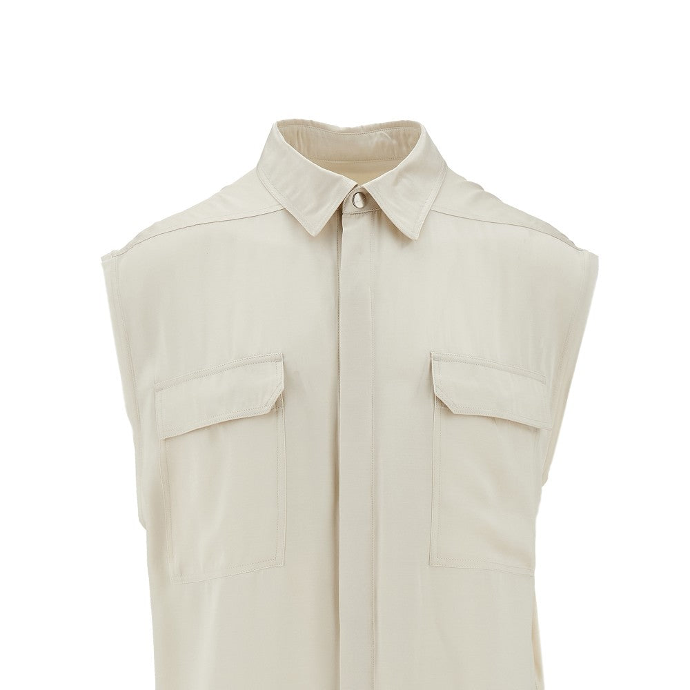 Jumbo sleeveless shirt