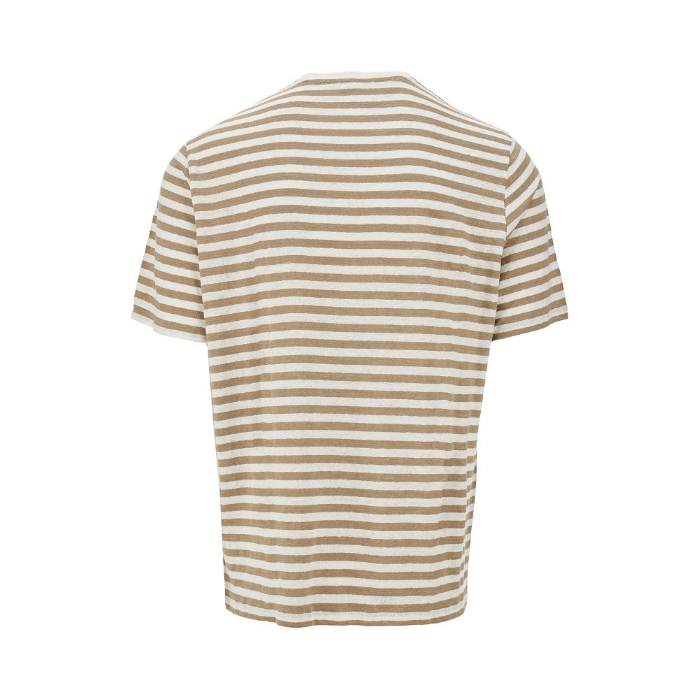 Striped linen T-shirt