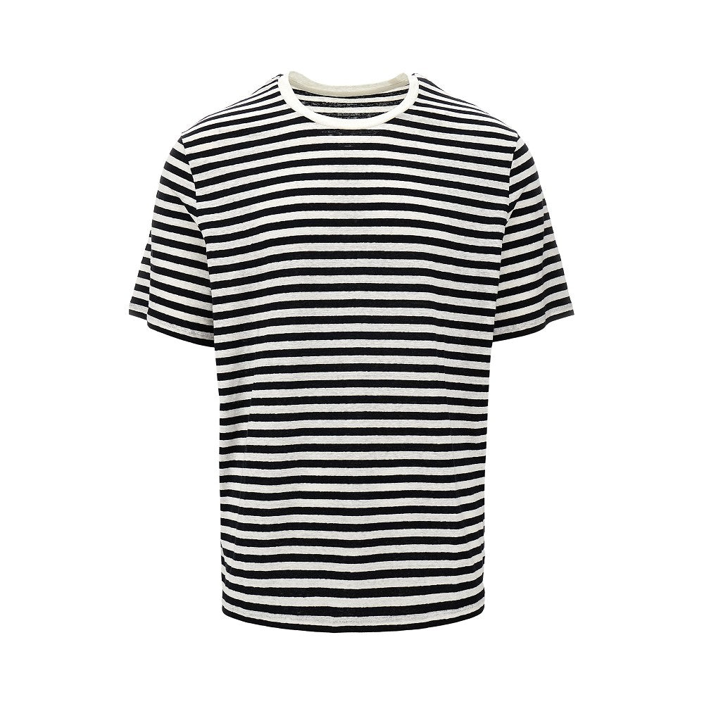 Striped linen T-shirt