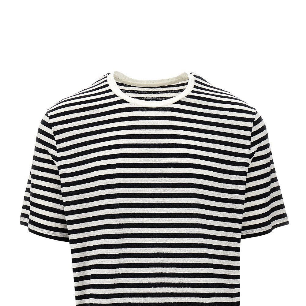 Striped linen T-shirt