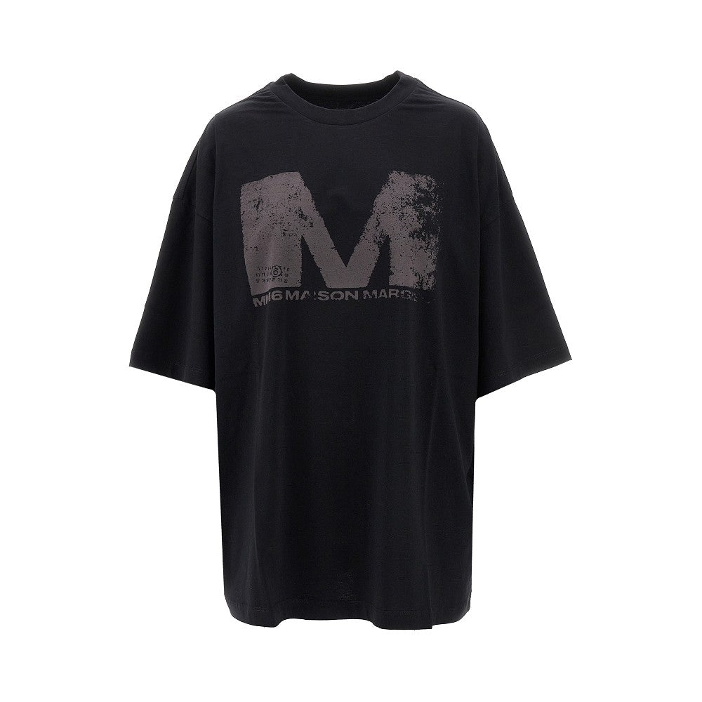 T-shirt oversize con stampa logo