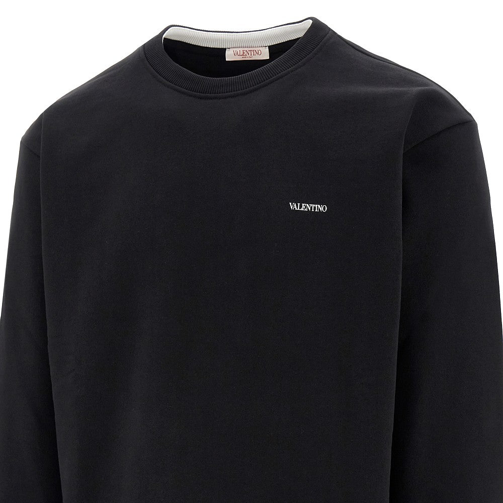 Chest logo crewneck sweatshirt