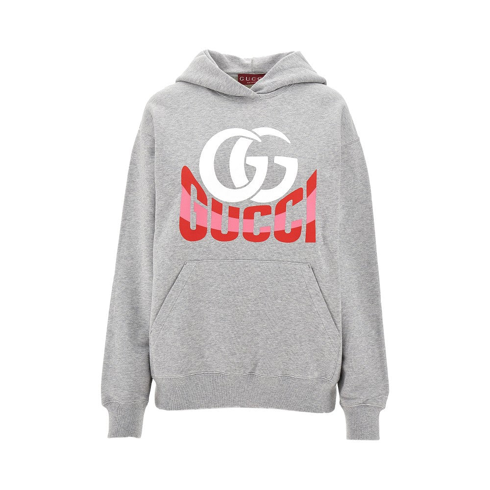 Logo print hoodie