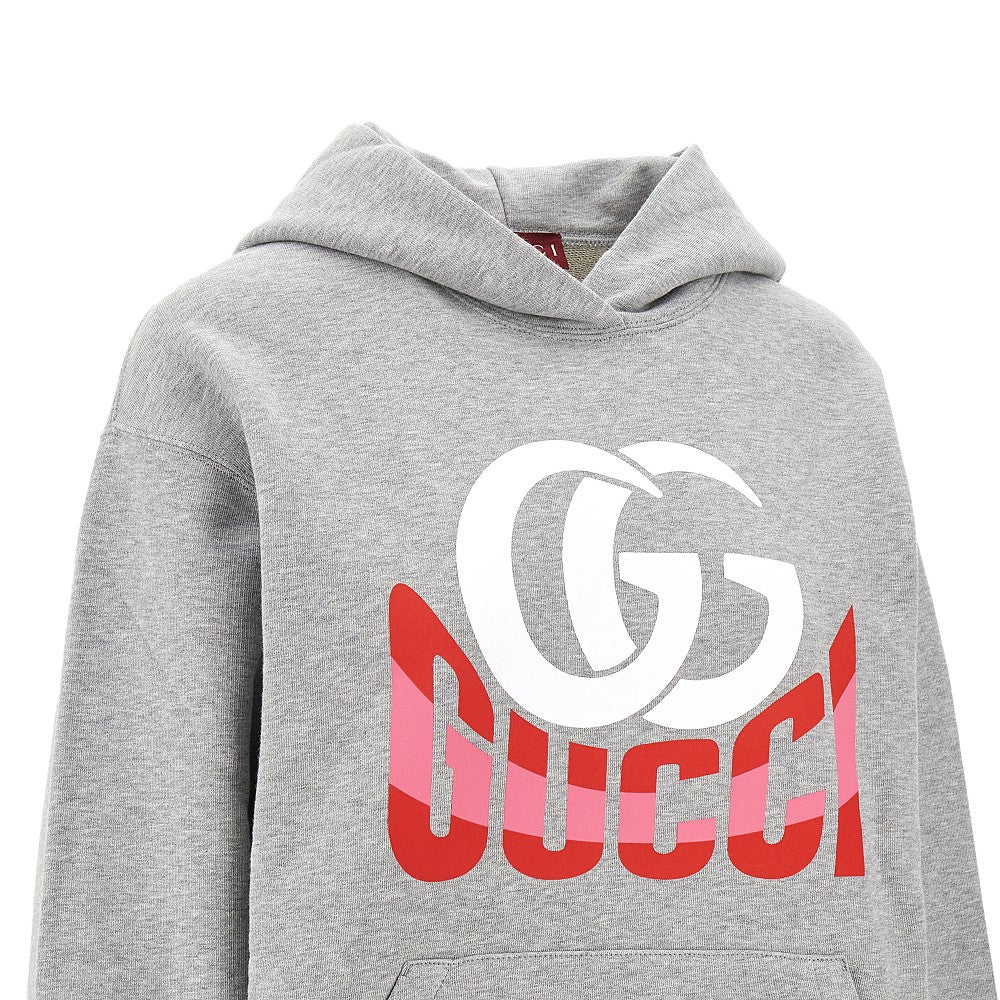 Logo print hoodie