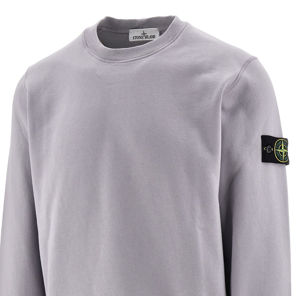 Logo badge crewneck sweatshirt