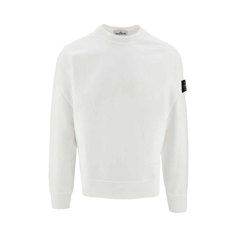 Logo badge crewneck sweatshirt