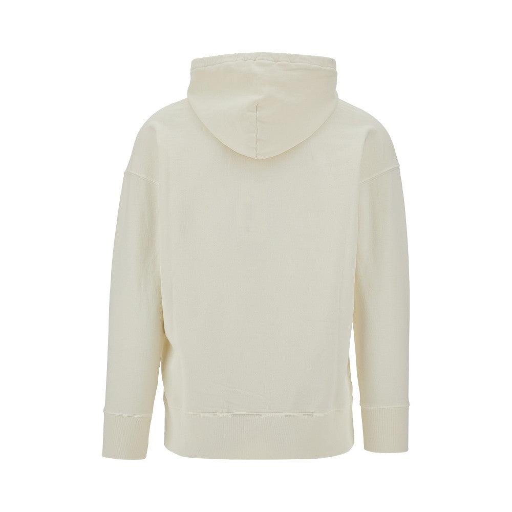 Embossed logo hoodie