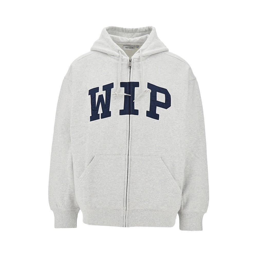 Felpa full-zip con cappuccio &#39;WIP&#39;