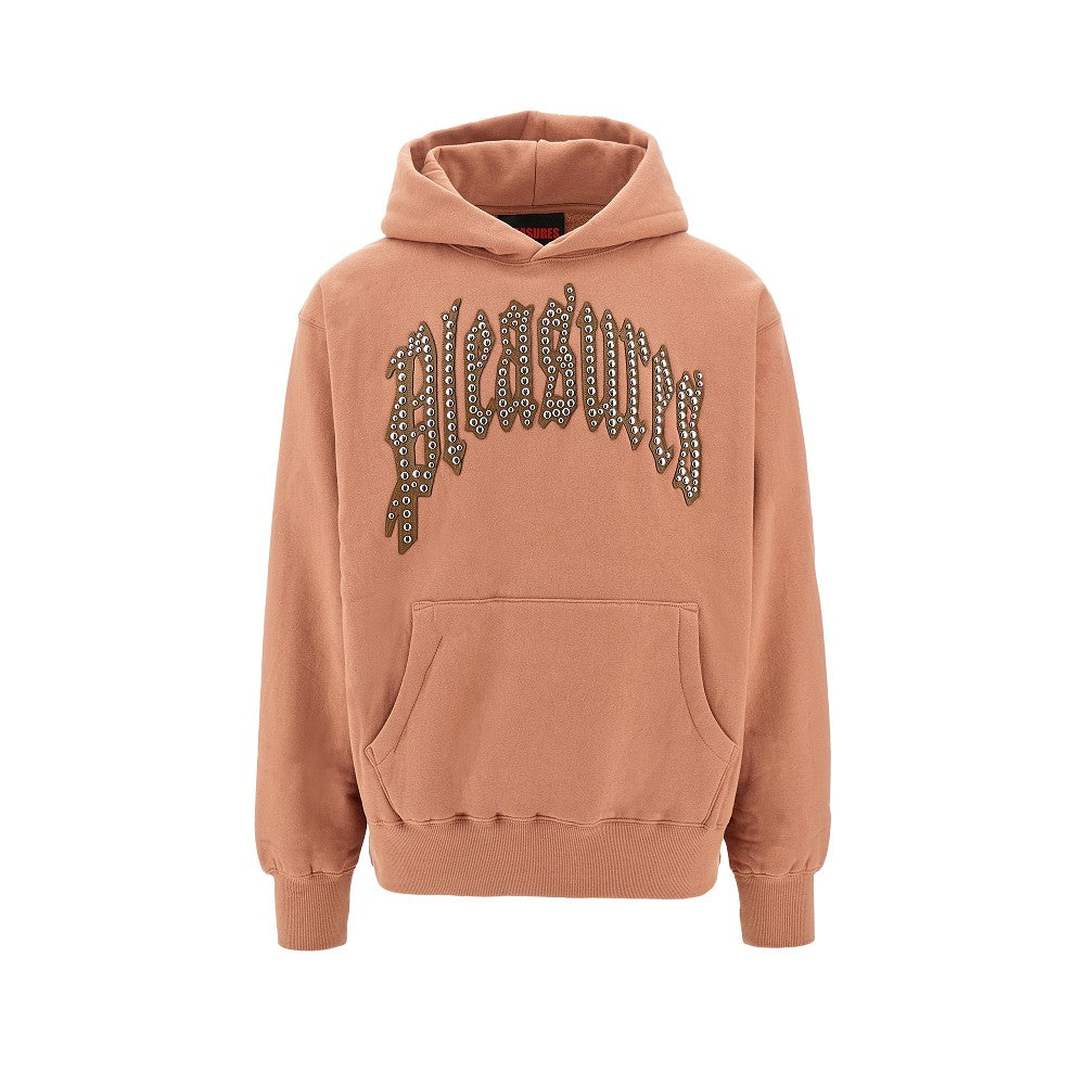 Studded logo hoodie