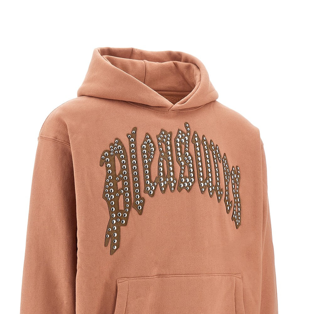 Studded logo hoodie