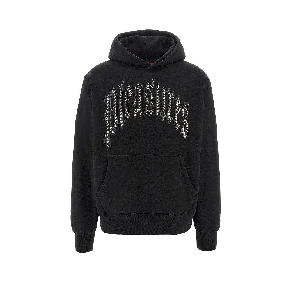 Studded logo hoodie