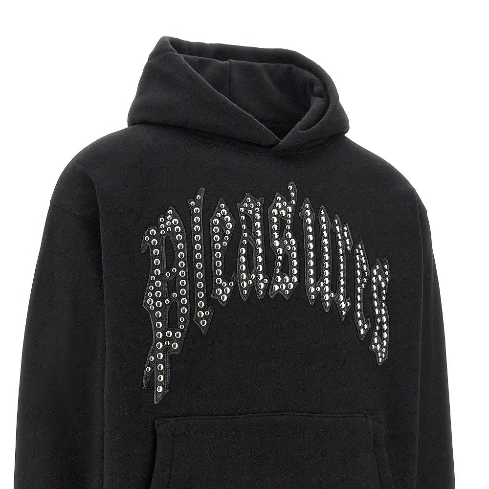 Studded logo hoodie