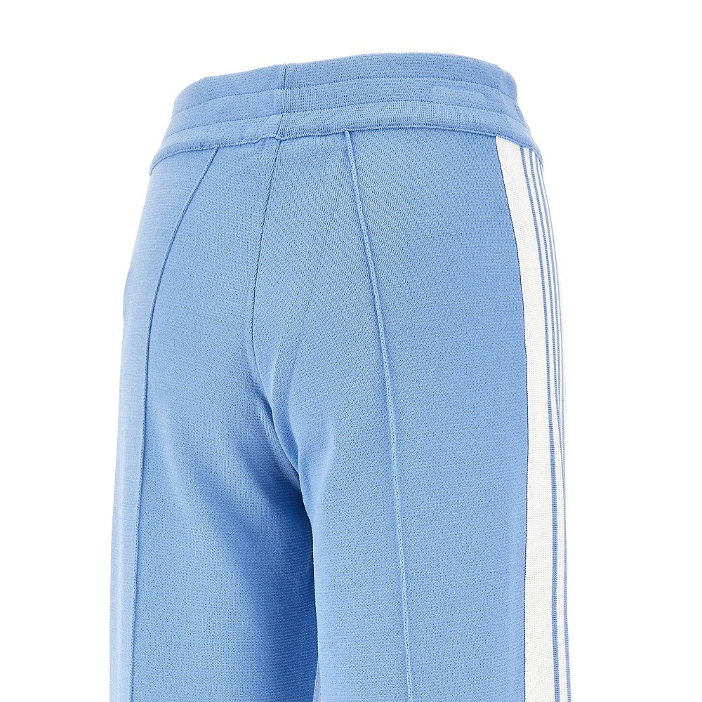 Wide-leg knitted jogging pants