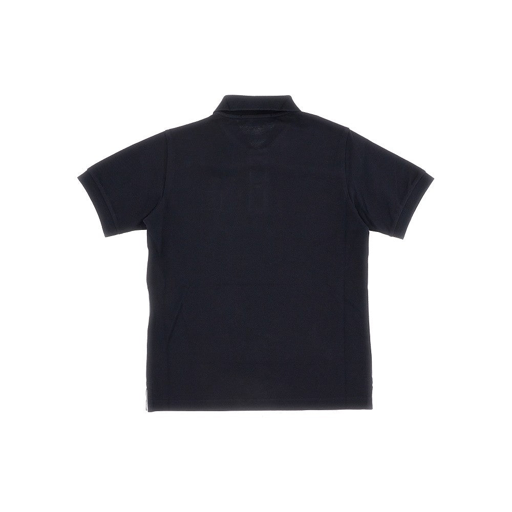 Logo patch piquet polo shirt