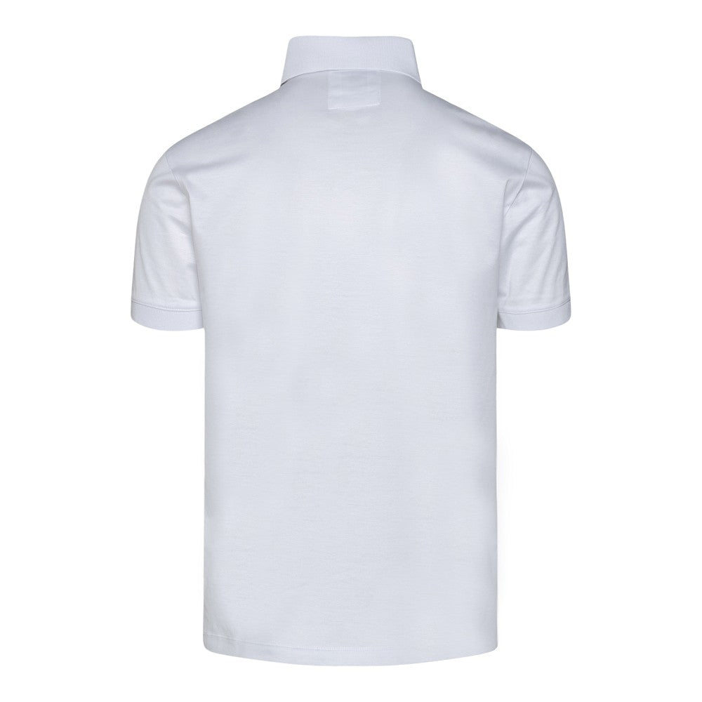 Jersey polo shirt with logo