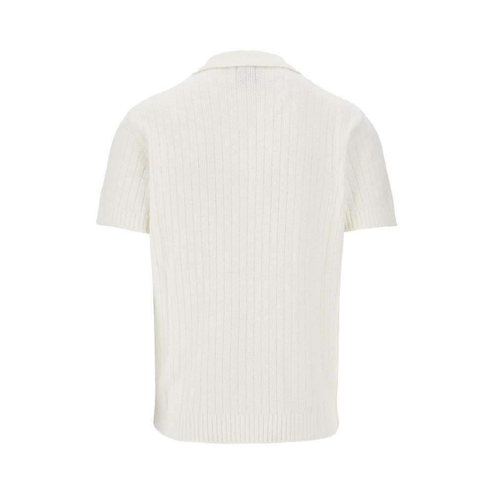 Polo in maglia bouclé