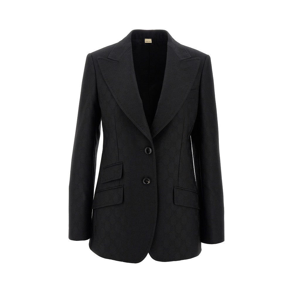 GG jacquard wool tailored jacket