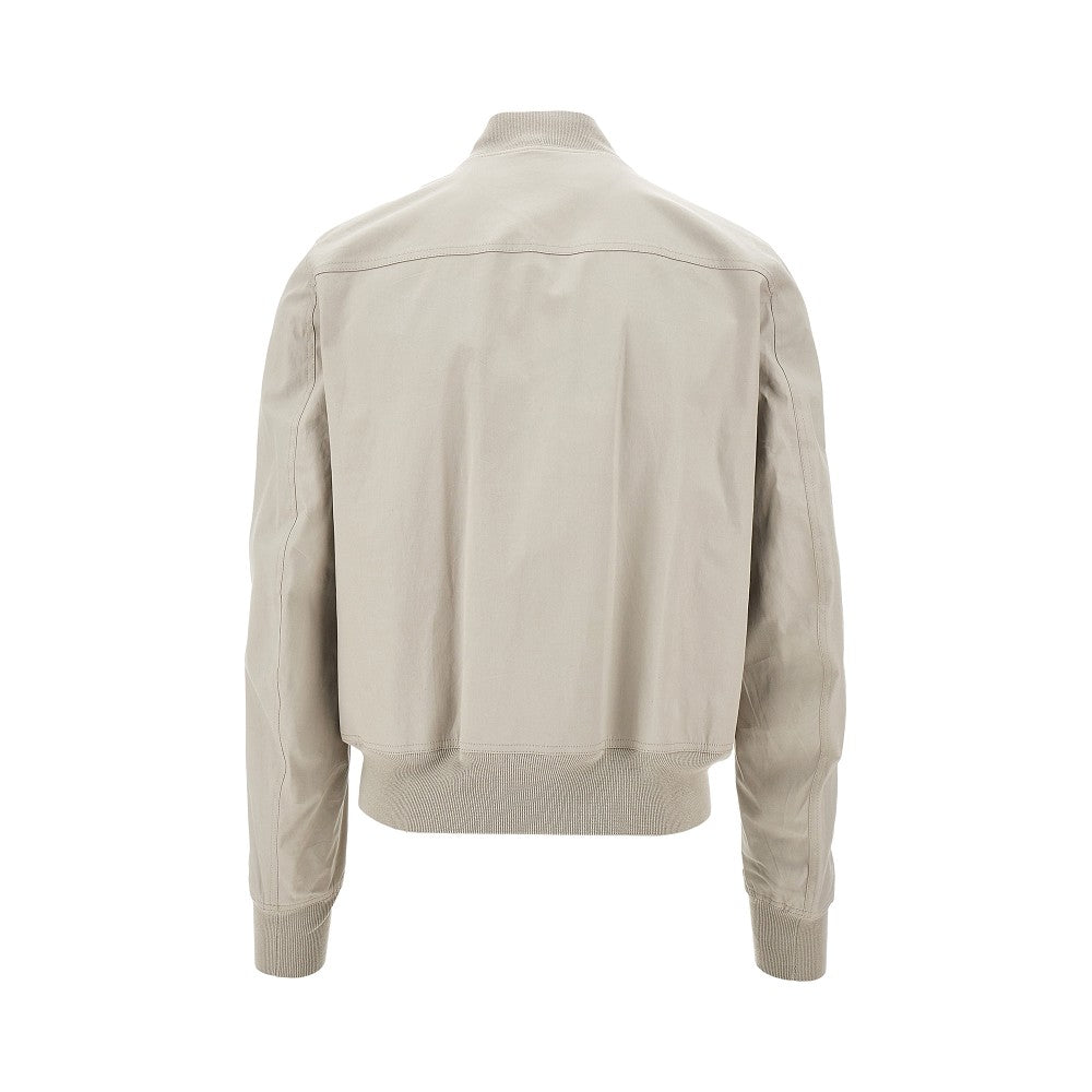 Stretch cotton bomber jacket