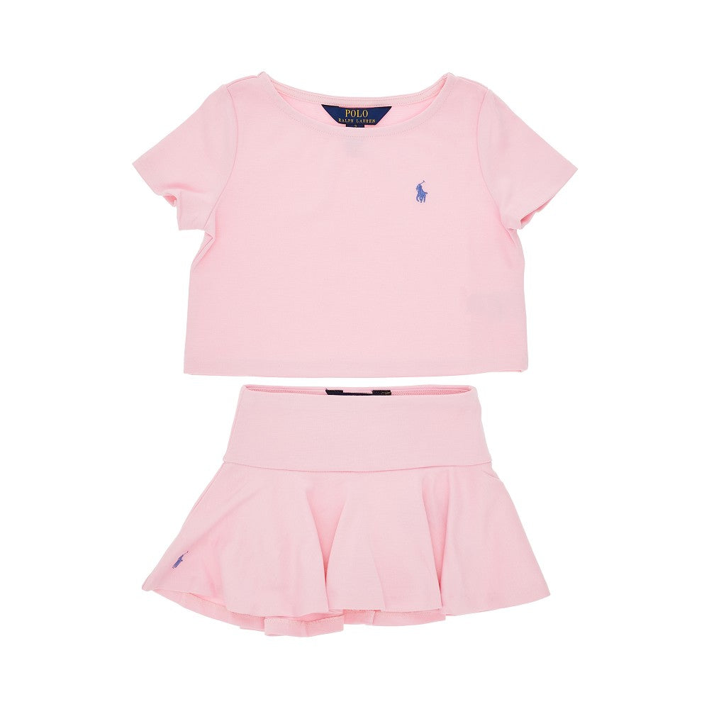 Jersey two-piece set with logo