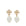 &#39;Kira&#39; pendant earrings with pearl