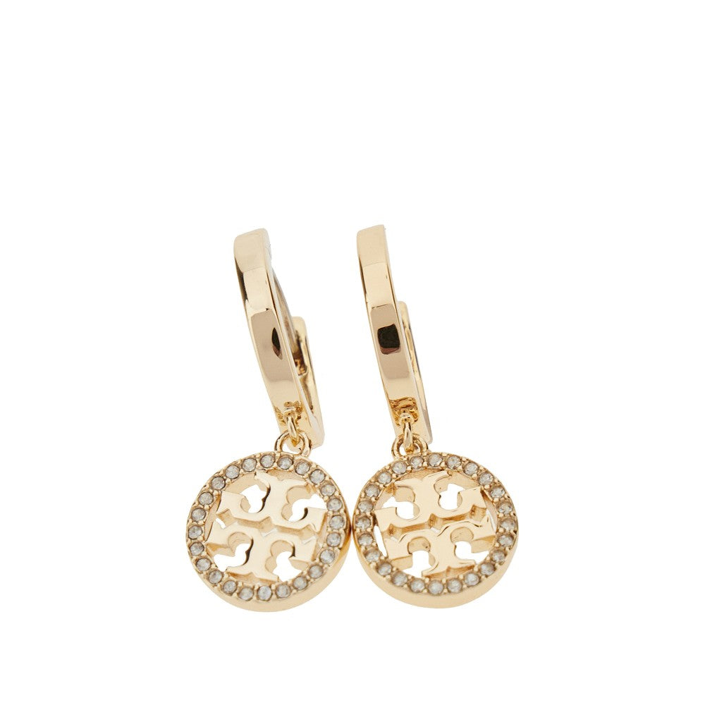 &#39;Miller&#39; pavé hoop earrings