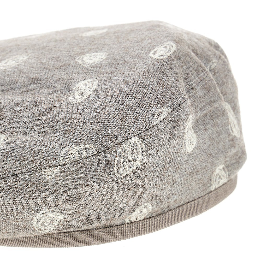 Jacquard wool-blend beret