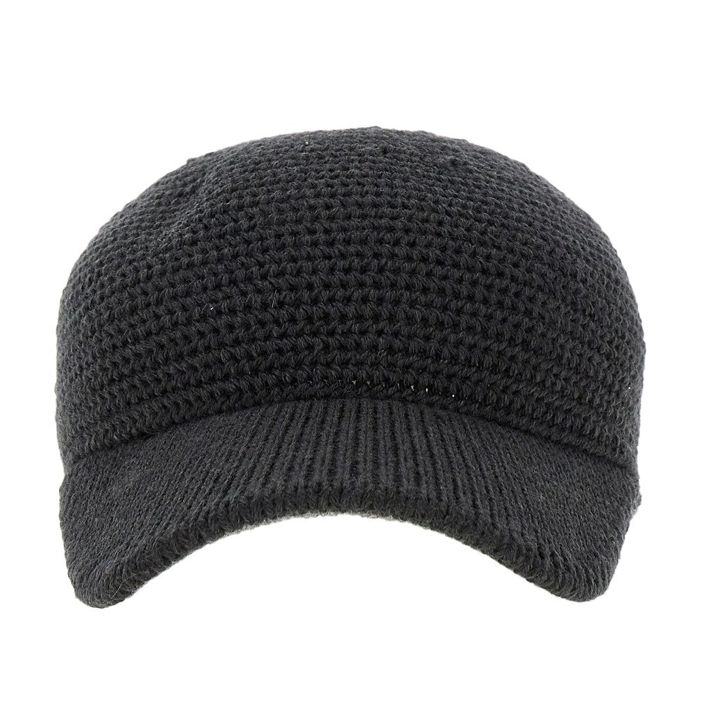 Knitted baseball cap