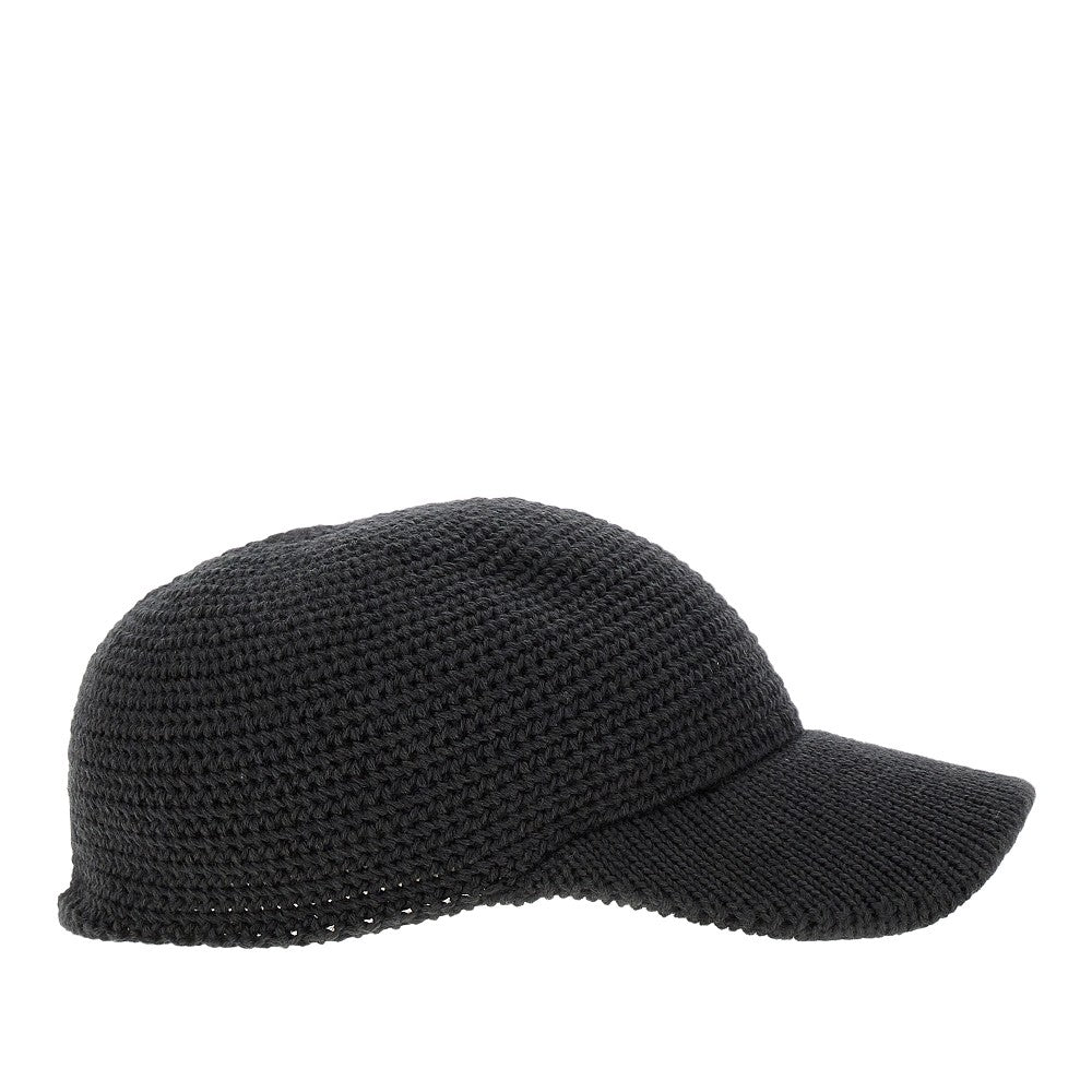 Knitted baseball cap