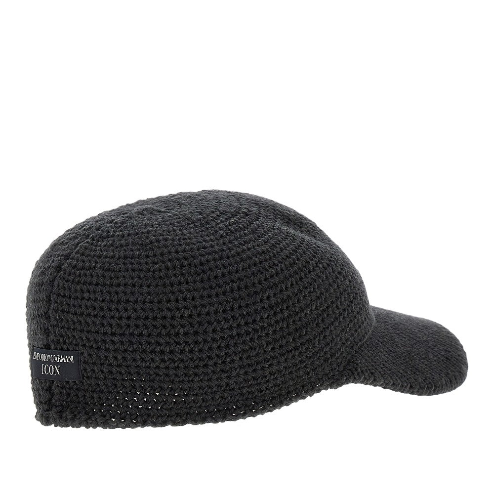 Knitted baseball cap