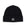 Wool beanie hat with logo patch