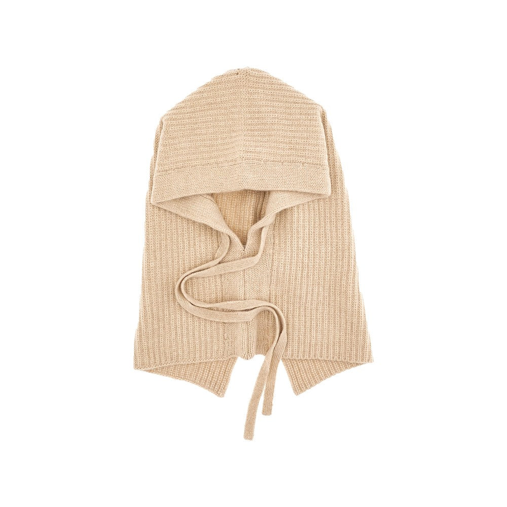 Wool and cashmere hood balaklava